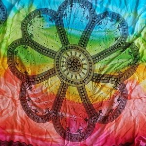 Multicolored blanket